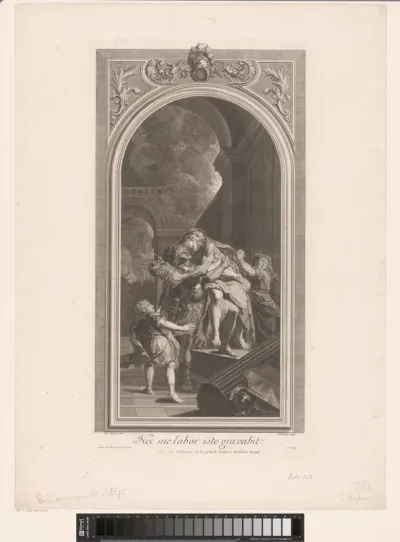 Aeneas en zijn familie vluchten uit Troje