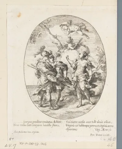 Aeneas, Venus en Achates