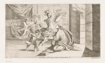Aeneas vertrekt voor de strijd