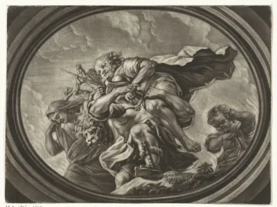 Aeneas vlucht uit Troje