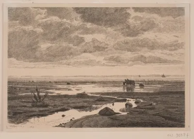 Åens udløb i stranden