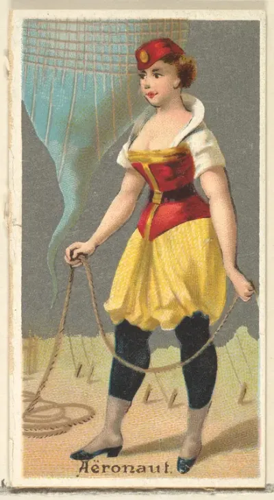 Aeronaut, from the Occupations for Women series (N166) for Old Judge and Dogs Head Cigarettes