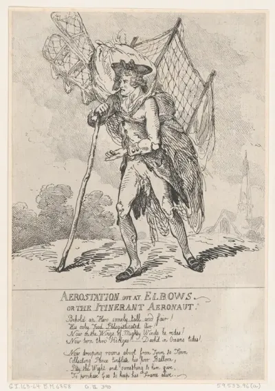 Aerostation out at Elbows, or The Itinerant Aeronaut