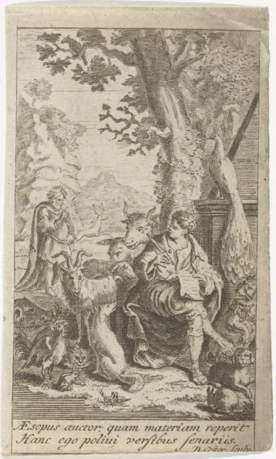 Aesopus schrijft zijn fabels