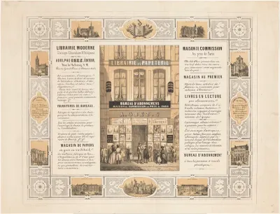 Affiche van boekhandel Adolphe Obez te Douai