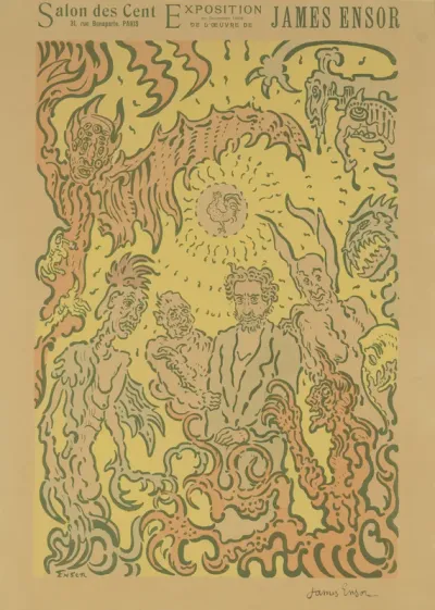 Affiche van "Salon des Cent", Parijs