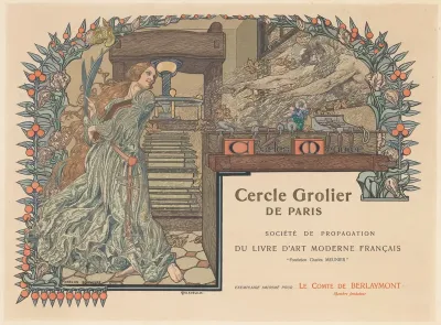 Affiche voor de Cercle Grolier de Paris