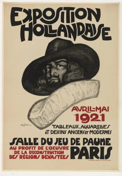 Affiche voor de Exposition Hollandaise te Parijs, 1921