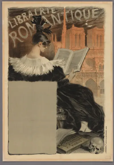 Affiche voor de Librairie Romantique