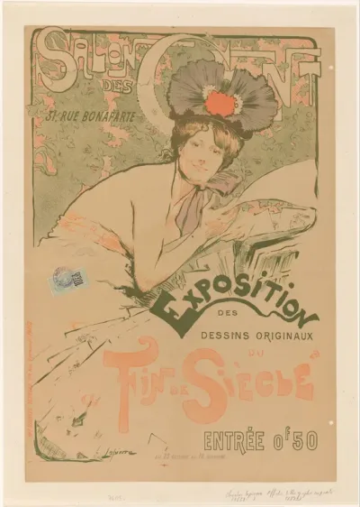 Affiche voor een expositie van de Salon des Cent