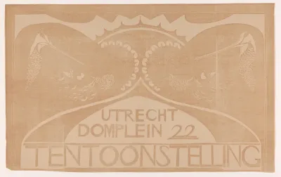 Affiche voor een tentoonstelling met twee kolibries