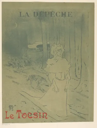 Affiche voor het boek Le Tocsin in de krant La Dépêche de Toulouse