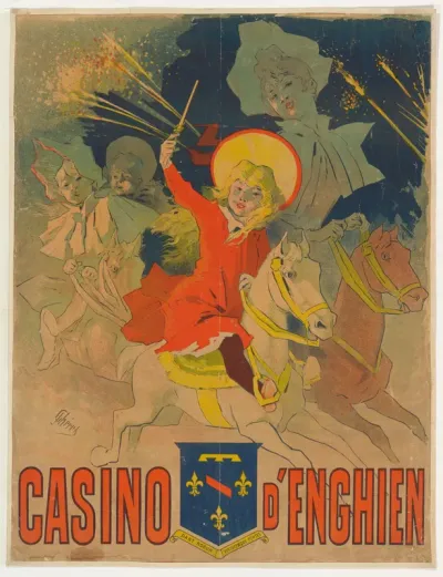 Affiche voor het casino van Enghien-les-Bains