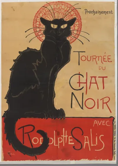 Affiche voor het theatercafé Le Chat Noir in Parijs