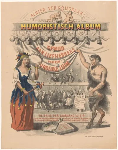 Affiche voor het weekblad Humoristisch Album