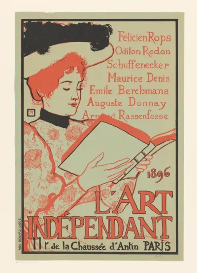 Affiche voor Librairie l'Art Indépendant te Parijs