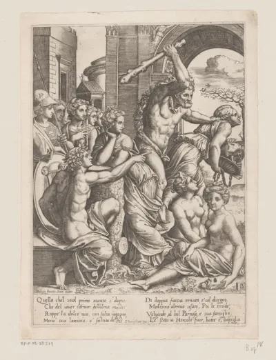 Afgunst verdreven uit de tempel van de Muzen