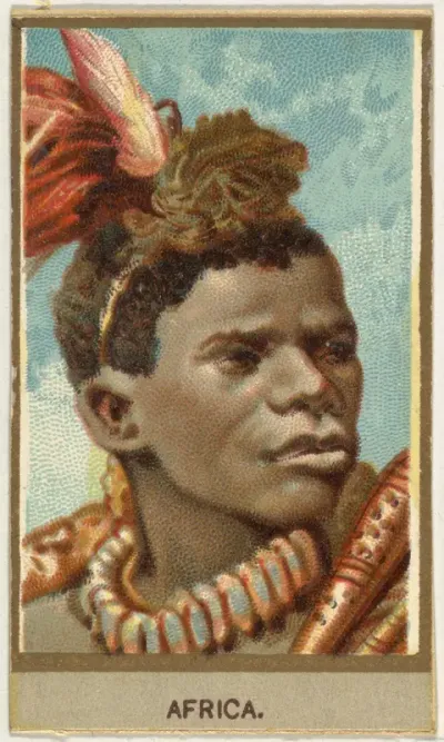 Africa, from the Races of Mankind series (T181) issued by Abdul Cigarettes