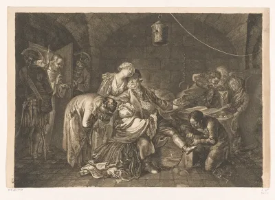 Afscheid van Jean Calas in de gevangenis