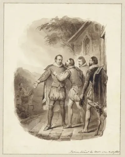 Afscheid van Prins Willem I en de graaf van Egmond