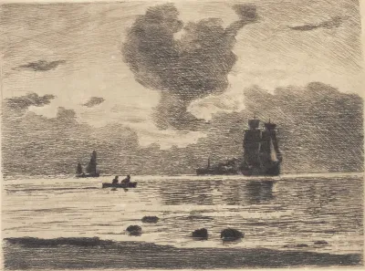 Aften på havet