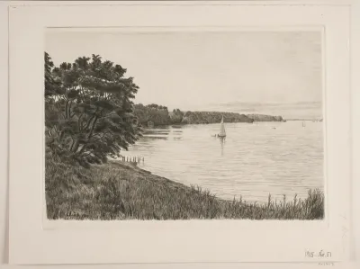 Aften ved Strandmøllebugten
