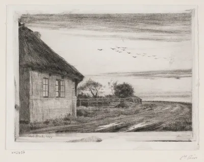 Aftenlandskab fra Hellebæk