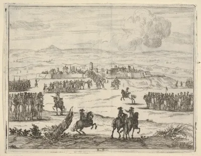 After a Long Seige, Francesco I d'Este, with the Aid of the French Army, Takes Valencia, from "L'Idea di un Principe ed Eroe Cristiano in Francesco I d'Este, di Modena e Reggio Duca VIII [...]"