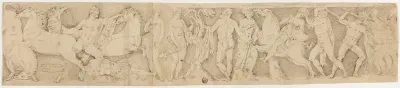 After the Antique: Sarcophagus Lid with the Labors of Hercules