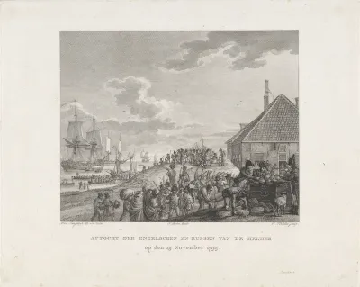 Aftocht van de Britten en Russen uit Den Helder, 1799
