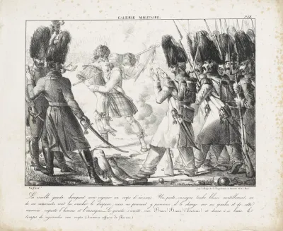 Afvoer van een gewonde Schotse vaandeldrager, 1794