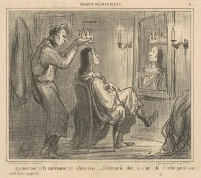 Agamemnon se faisant couronner à huis-clos
