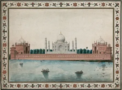 Agra: Taj Mahal, view from the back