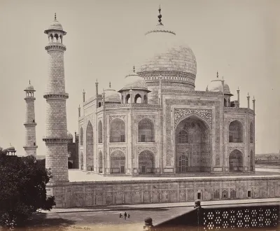 Agra. View of the Taj from a Corner in the Quadrangle
