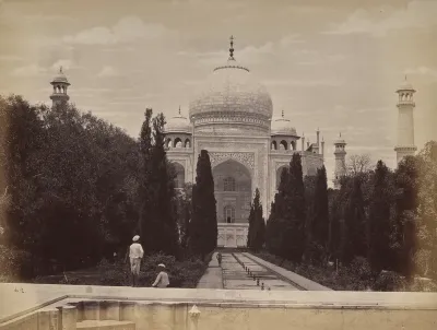 Agra. View of the Taj in Front of Nootkan (The Light of the World), Wife of the Emperor Akbar, View from the River