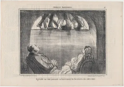 Agréable vue...des sous-sous, from Croqius Parisiens, published in Le Charivari, November 29, 1856