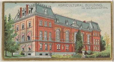 Agricultural Building in Washington, from the General Government and State Capitol Buildings series (N14) for Allen & Ginter Cigarettes Brands