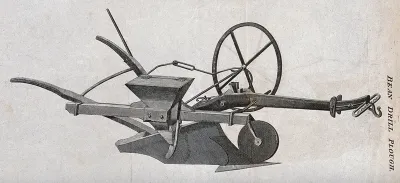 Agriculture: a combined plough-share and drill