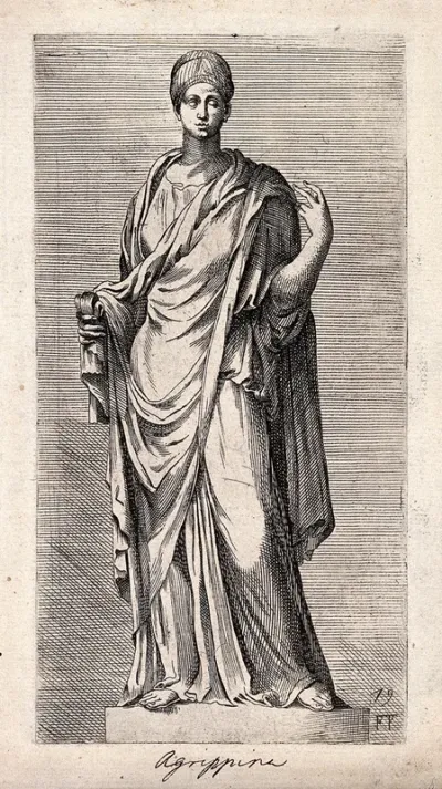 Agrippina. Etching by F. Perrier