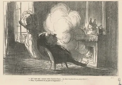 Ah! ... Comme cette cheminée fume ...