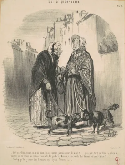 Ah! Ma chère, quand on a un chien ...