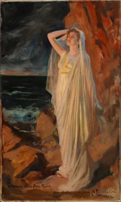 Aino Ackté as Alcestis on the Banks of the Styx