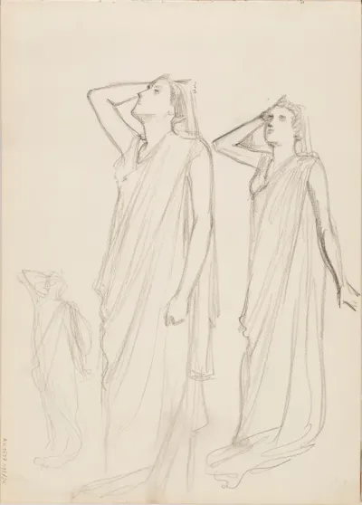 Aino Ackté as Alcestis, three sketches