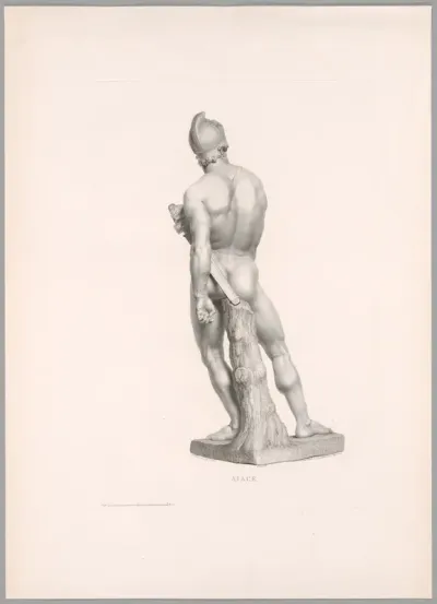 Ajax, Back View, from Oeuvre de Canova
