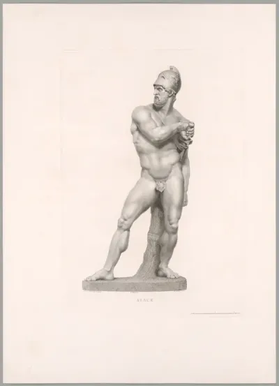 Ajax, Front View, from Oeuvre de Canova