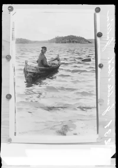 Akseli Gallen-Kallela: "Rantaan tulija" vuodelta 1891