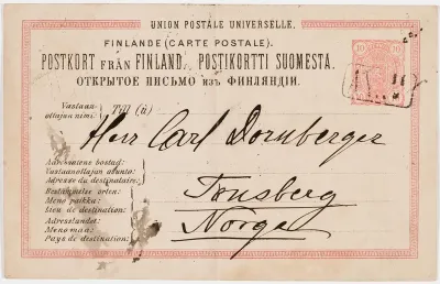 Akseli Gallen-Kallela’s letter to Carl Dørnberger 15.9.1886