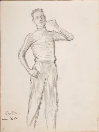 Akseli Gallén. Merkitty: Gallen  /  våren 1888