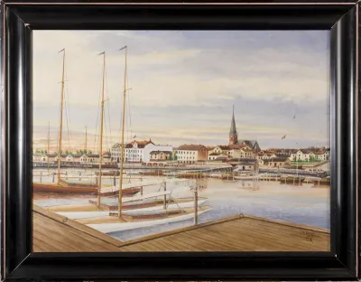 akvarellmålning, tavla, prynadsföremål, målningar, konst