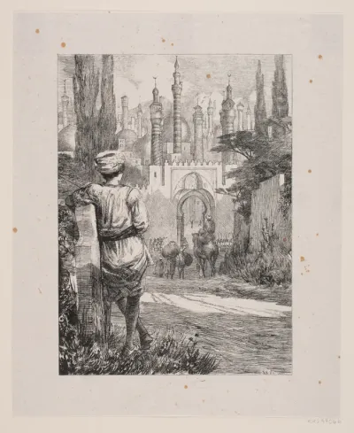 Aladdin udenfor Isphahans port